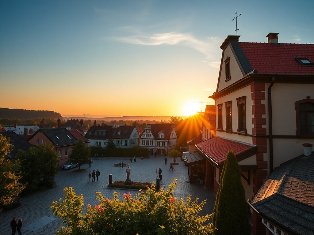 Widok na rzekę Wartę w Obrzycku podczas wiosennego dnia, idealny na majówkowe wycieczki.